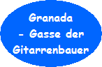 Granada in Andalusien, Gitarren Granada in Andalusien, Gitarren